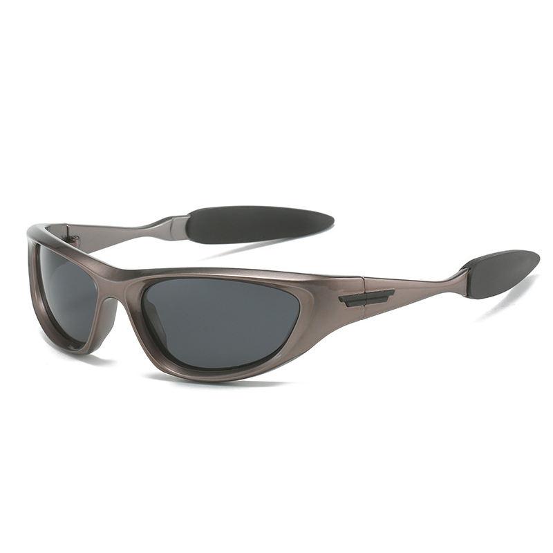 Polarisierte rechteckige Sport-Sonnenbrille für Männer und Frauen – Outdoor-Brille mit UV400-Schutz