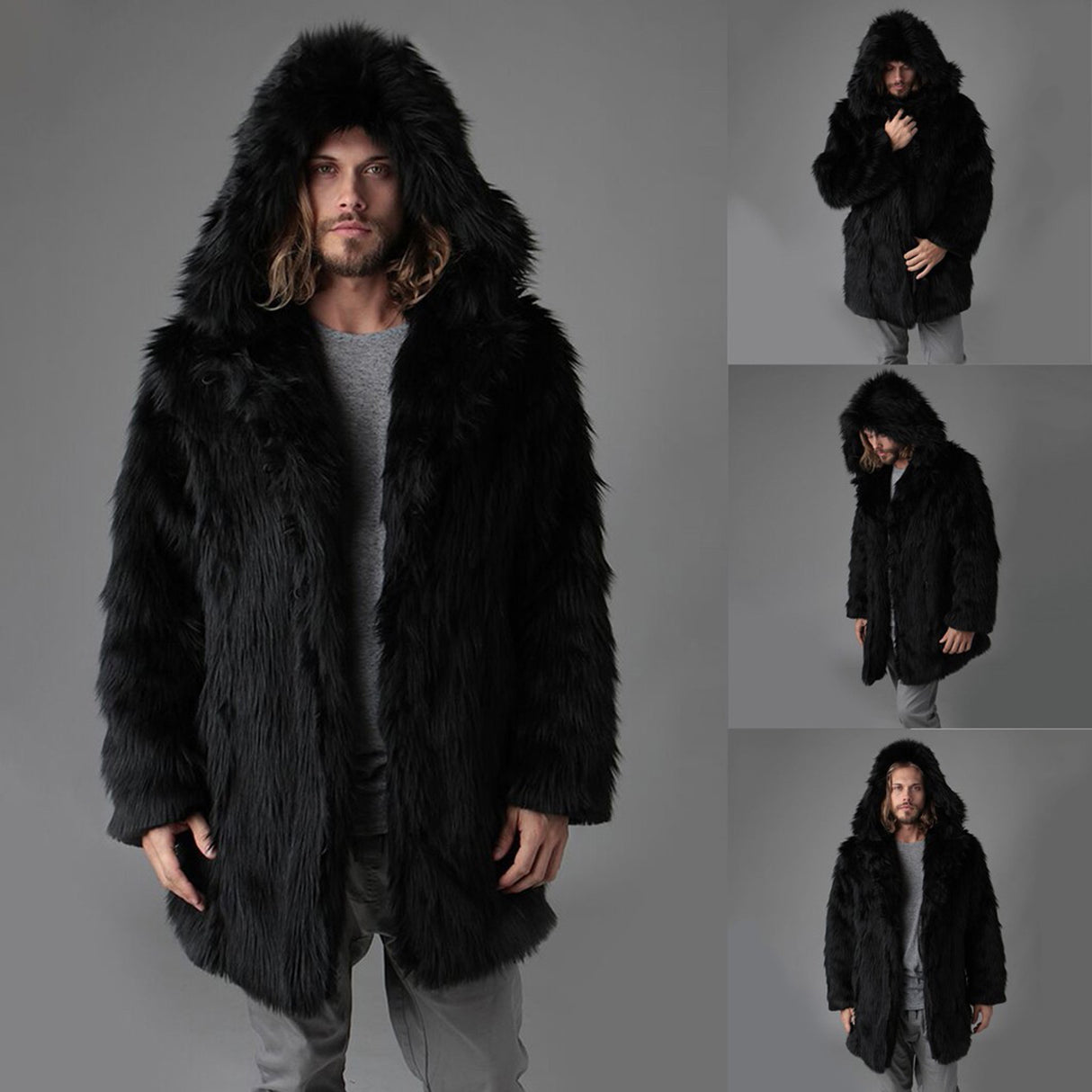 Fashionable Temperament Men's Faux Fur Jacket To Keep Warm