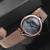 Ladies Mesh Strap Elegant Student Female Waterproof Quartz Watch - Dazpy