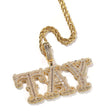 New Letter Full Diamond With Sting DIY Splice Combination Necklace - Dazpy