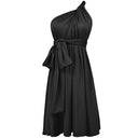 Vestido evasé de encaje con espalda descubierta