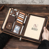 Leather Zipper Multifunctional Flat Leather Case - Dazpy