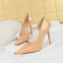 Women's Cutout Patent-Finish Stiletto Pumps
