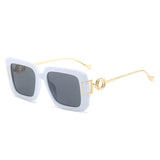 Trendy quadratische Punk-Sonnenbrille