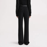 Elegant High-Waist Flared Trousers for Women