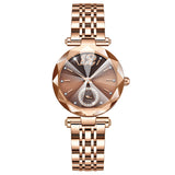 Women's Fashionable Multi-pronged Gradient Glass With Diamond Face Watch - Dazpy