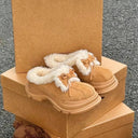 Women's Platform Bow-Option Winter Boots