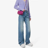 Spring-Summer Vintage Blue High-Waist Women's Jeans