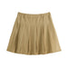 Retro High Waist A-Line Skirt