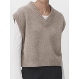 Chic Autumn/Winter Women's Soft Knitted V-Neck Vest