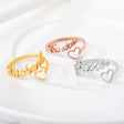 Name Letter Stainless Steel Ring - Dazpy