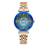 Women's Fashion Stainless Steel Strap Quartz Watch - Dazpy