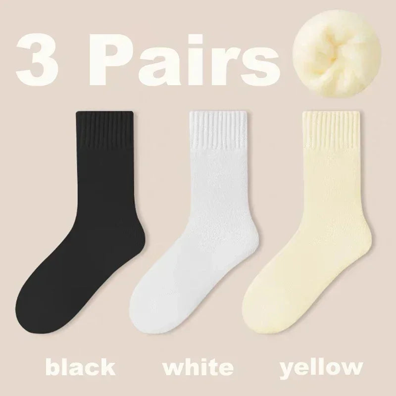 3 Paar gemütliche Wollsocken für Damen