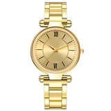 Exquisito reloj de cuarzo para mujer en acero inoxidable y oro rosa