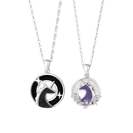 Fashion Couple Sterling Silver Necklace - Dazpy