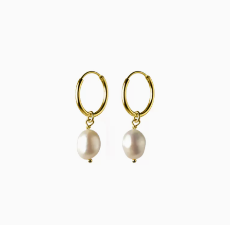 Natural Water Baroque Pearl Earrings - Dazpy