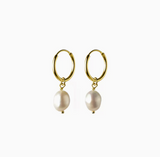 Natural Water Baroque Pearl Earrings - Dazpy