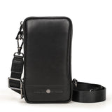 Cowhide Men's Shoulder Messenger Bag Men's Mobile Phone Belt Bag - Dazpy