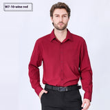 Commute Minimalist Business Professional Non-ironing Stretch Shirt Long Sleeve Men's High Sense