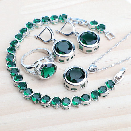 Women's Sterling Silver Jewelry Set - Dazpy