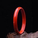 Men's And Women's Retro Cinnabar Heart Sutra Bracelet - Dazpy