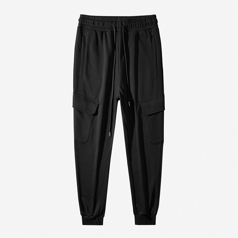 Men's Thick Solid Color Versatile Casual Long Sweatpants