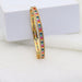 14K Gold Color Zircon Rainbow Bracelet Zircon Opening - Dazpy