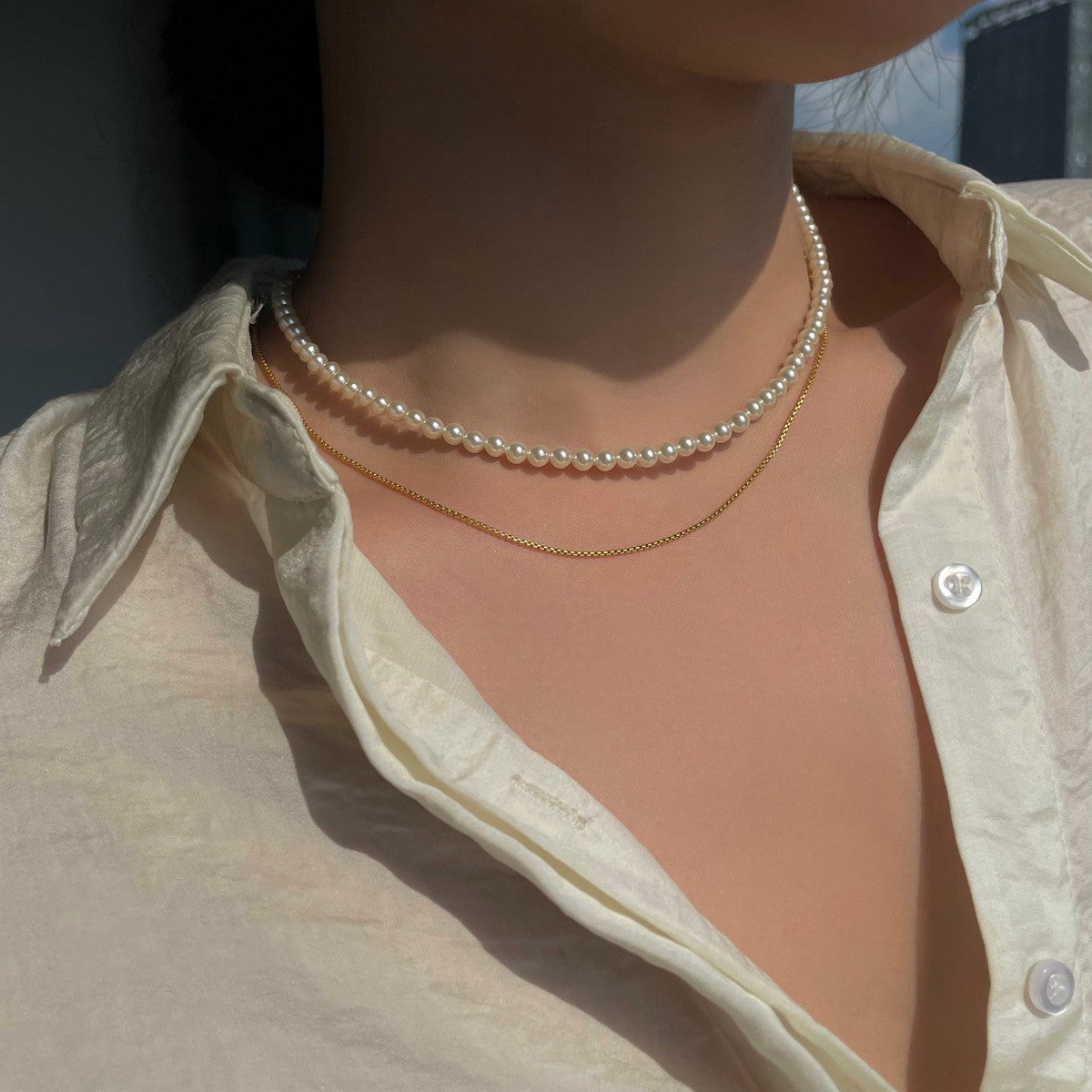 Women's Fashionable Natural Pearl Necklace - Dazpy