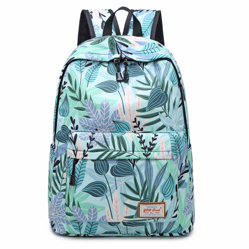 Fashion Printed Backpack Female Student - Dazpy