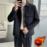 Premium Short Woolen Overcoat Coat