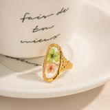 18K Gold-Plated Geometric Ring