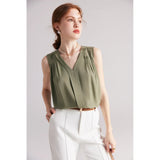 Elegante Sommer Seidenbluse