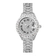 Diamond Inlaid Waterproof Calendar Full Bore Luminous Women's Quartz Watch - Dazpy