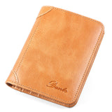 Men's Leather RFID Anti-theft Brush Retro Wallet - Dazpy