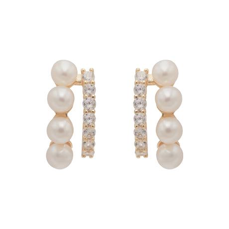 Small Design Simple Temperament Freshwater Pearl Earrings - Dazpy