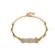 Women's Gold-plated Hetian Jade Bamboo Festival Bracelet - Dazpy