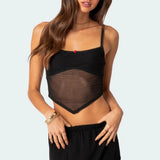 Chic Mesh Slim Cami Top