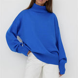 Women's Oversized Turtleneck Knitted Sweater