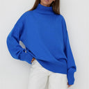 Women's Oversized Turtleneck Knitted Sweater