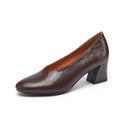 Tacones altos retro de primavera para mujer