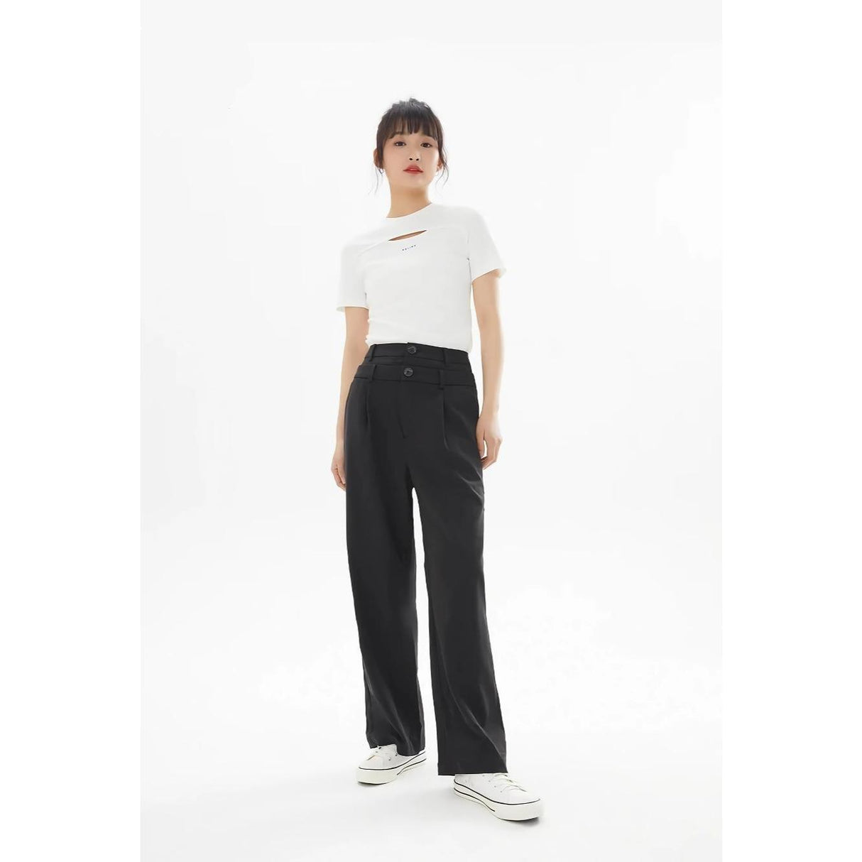 Essential Wide Leg Casual Pants