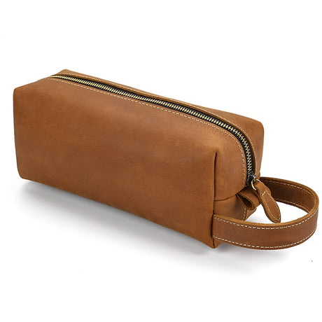 European And American Style Men's Crazy Horse Leather Clutch - Dazpy