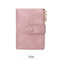 Cartera minimalista con cremallera de gran capacidad
