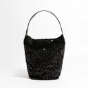 Bolso de noche Hobo con honda brillante de lujo