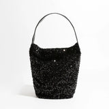 Bolso de noche Hobo con honda brillante de lujo