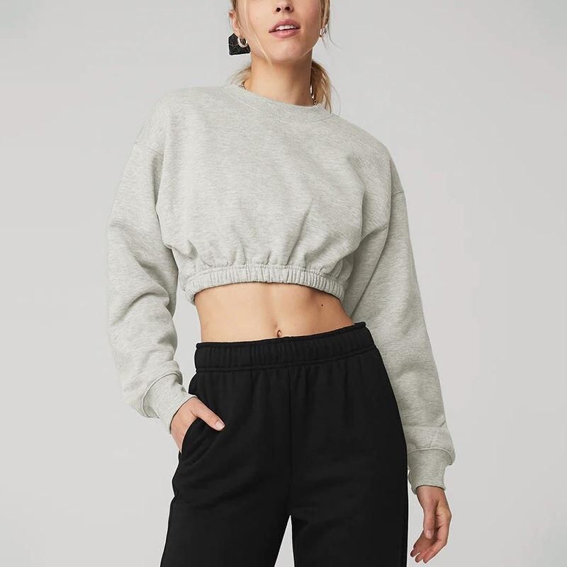 Schicker Cropped-Hoodie aus Baumwolle für Damen