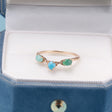 925 Silver Natural Turquoise Agate Ring For Women - Dazpy