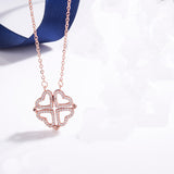 S925 Silver Multi-wear Clover Necklace For Women - Dazpy