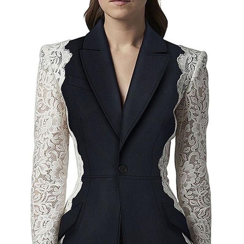 Blazer de encaje para mujer