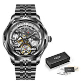 Mechanical Watch New Concept Skeleton Design Tourbillon Waterproof Watch - Dazpy